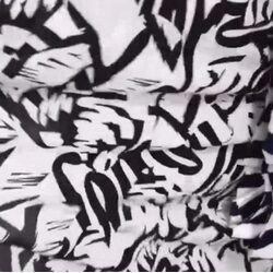 Штапель черно белый Adelia Bonar санфоризированный плательная вискоза 100%