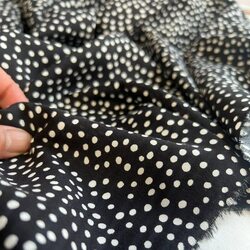 Штапель Горошек Adelia Bonar санфоризированный плательная вискоза 100%