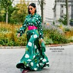 Ткань вискозный шелк «CAROLINA HERRERA» отрез 4 метра.