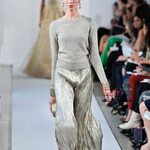 Ткань гофре с люрексовой нитью  «ZUHAIR MURAD»  4 метра.