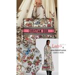 Ткань Хлопок «DIOR» CRUISE TOILE DE JOUY MEXICO red