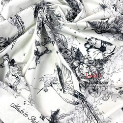 Ткань Хлопок поплин «CHRISTIAN DIOR»