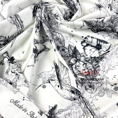 Ткань Хлопок поплин «CHRISTIAN DIOR»