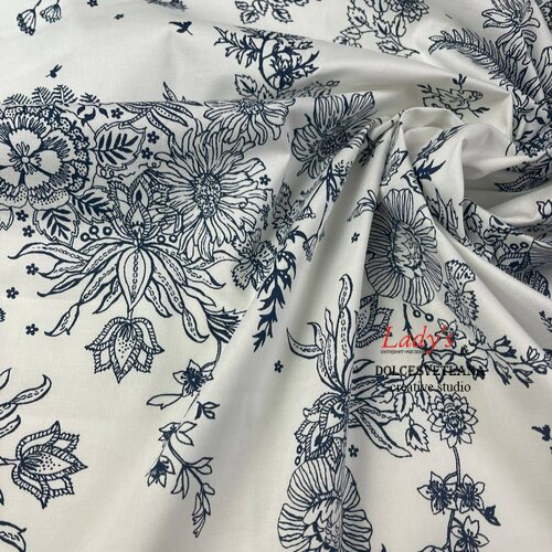 Ткань хлопок  стрейч «MAX MARA» отрез 4 метра.