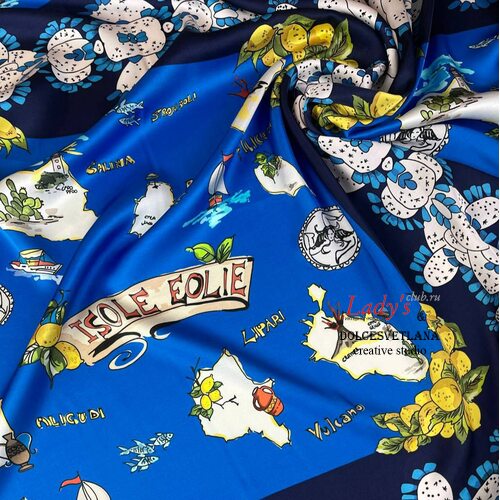 Вискозный шелк  коллекция Isole Eolie «DOLCE & GABBANA» 