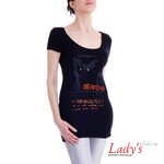 Женская футболка Lady's clu.ru (EU-VPINZAS)lcl