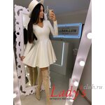 Женское короткое платье купить в интернет магазине Lady's club.rulcl/02-36 белое